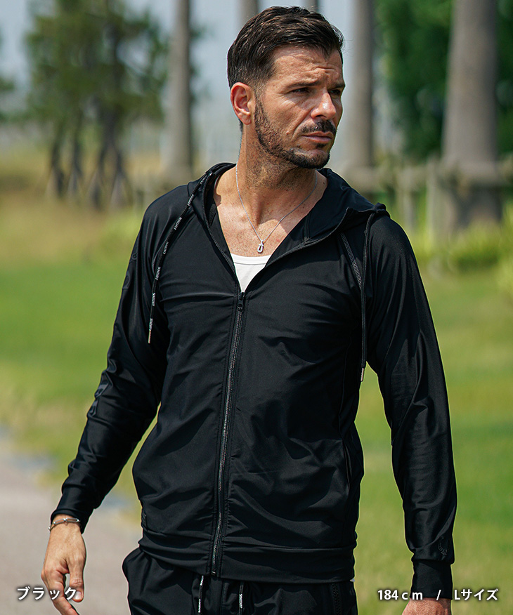 SOMEDIFF（サムディフ） パーカー メンズ 薄手 日焼け防止 ラッシュ