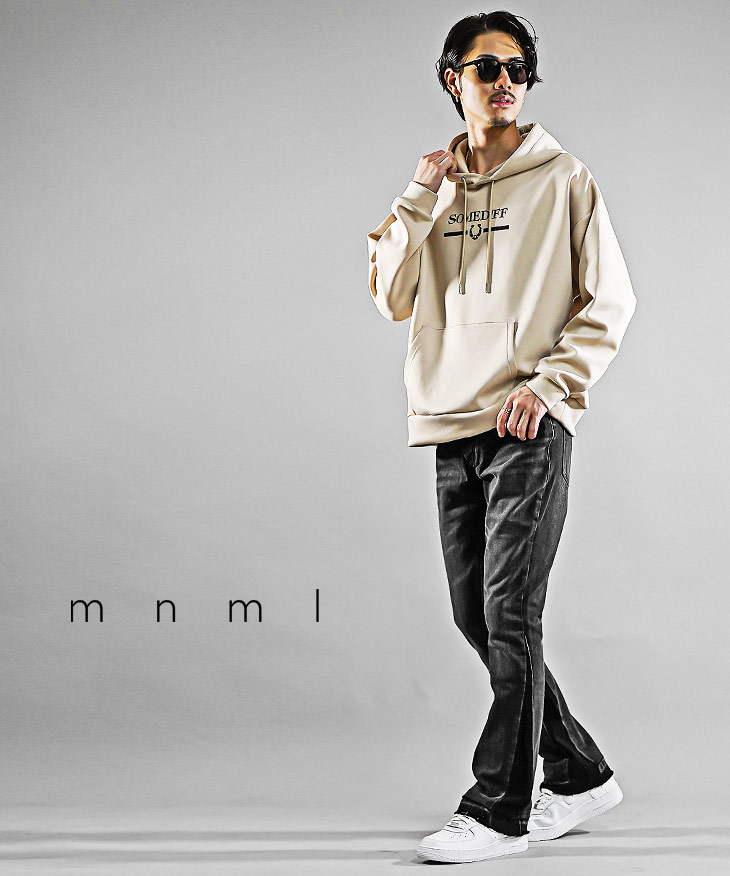 mnml デニム ミニマル ジーンズ メンズ フレアパンツ デニム