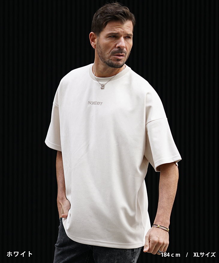 SOMEDIFF（サムディフ） オーバーサイズ Tシャツ メンズ 半袖 Tシャツ