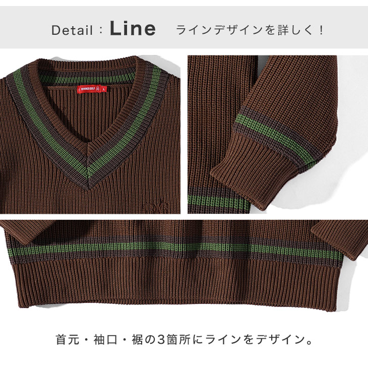 DIVINER GOLF 【DIVINER GOLF】ゴルフウェア メンズ ニット V