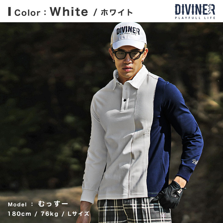 DIVINER GOLF 【DIVINER GOLF】ゴルフウェア メンズ ポロシャツ