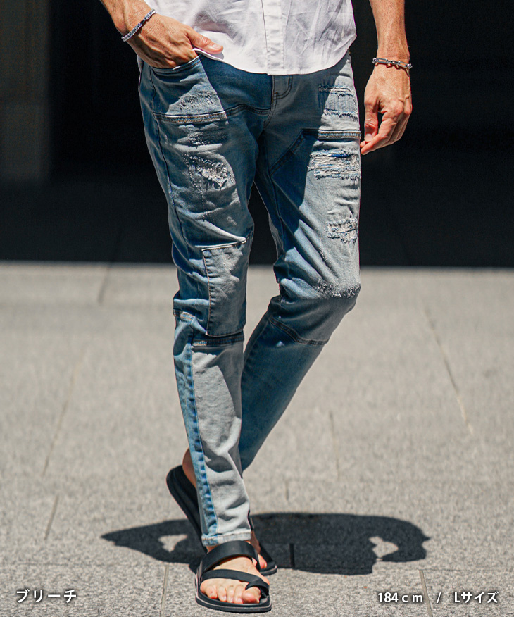 【THEAIRTOWN】BRENN DUSTIE DENIM PT デニム ダメージジーンズ STB0125F0657_mz_c101.jpg