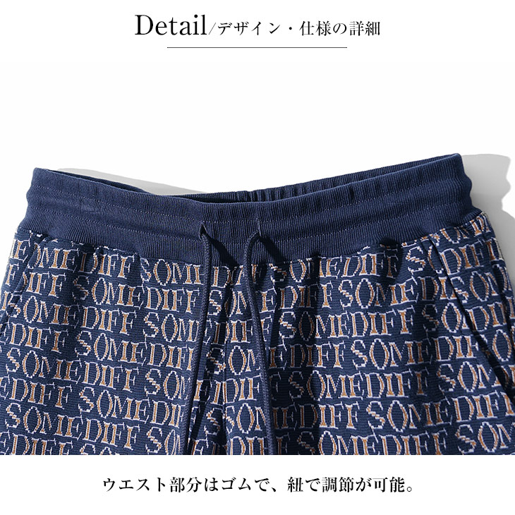 8YARDS ハチヤーズ　総柄　セットアップ　シャツ　ハーフパンツ　メンズ　ロゴ SOMEDIFF 総柄 ハーフパンツ メンズ ブランド ショーツ ロゴ 半