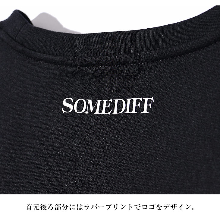 ★STONE ★ ロゴプリント クルーネック半袖Tシャツ ♪黒♪ Tシャツ メンズ フロントバック ロゴデザイン プリント半袖T