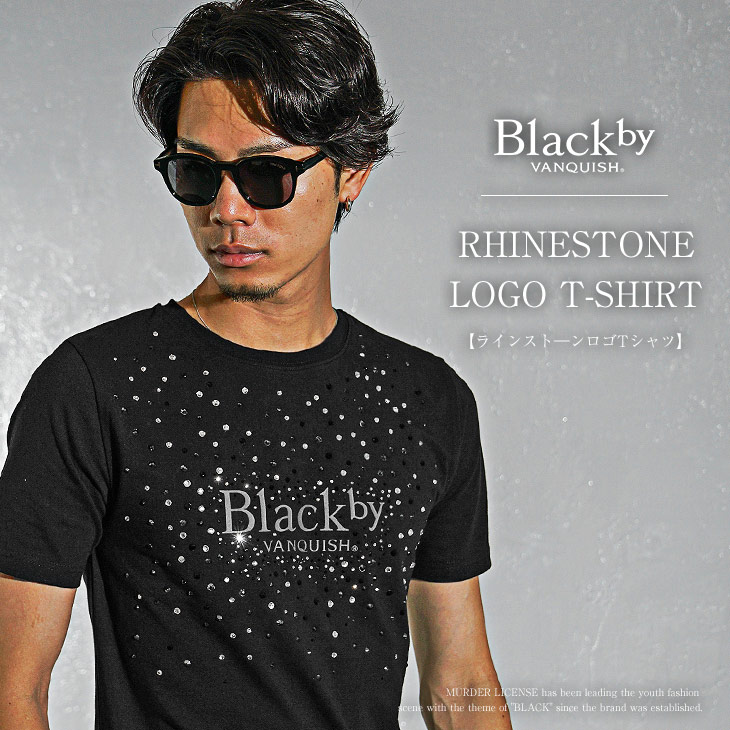 BLACK by VANQUISH（ブラックバイバンキッシュ） 黒Tシャツ メンズ