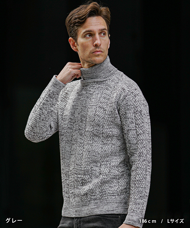 joker（ジョーカー） ニット メンズ タートルネック セーター メンズ
