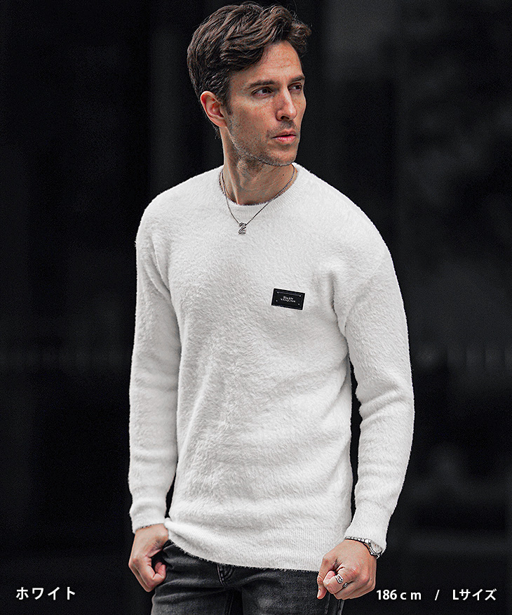 BLACK by VANQUISH（ブラックバイバンキッシュ） クルーネック ニット