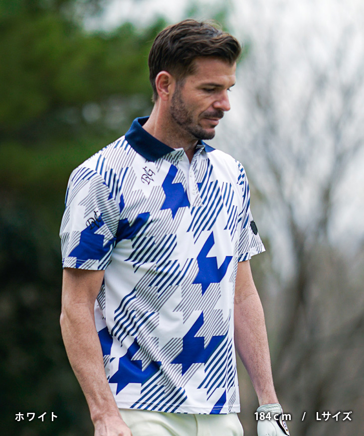 【未開封 希少】 KENZO Golf ゼブラ柄 ドット柄 ポロシャツ XL相当 未開封 希少】 KENZO Golf ゼブラ柄 ドット柄 ポロシャツ XL相当