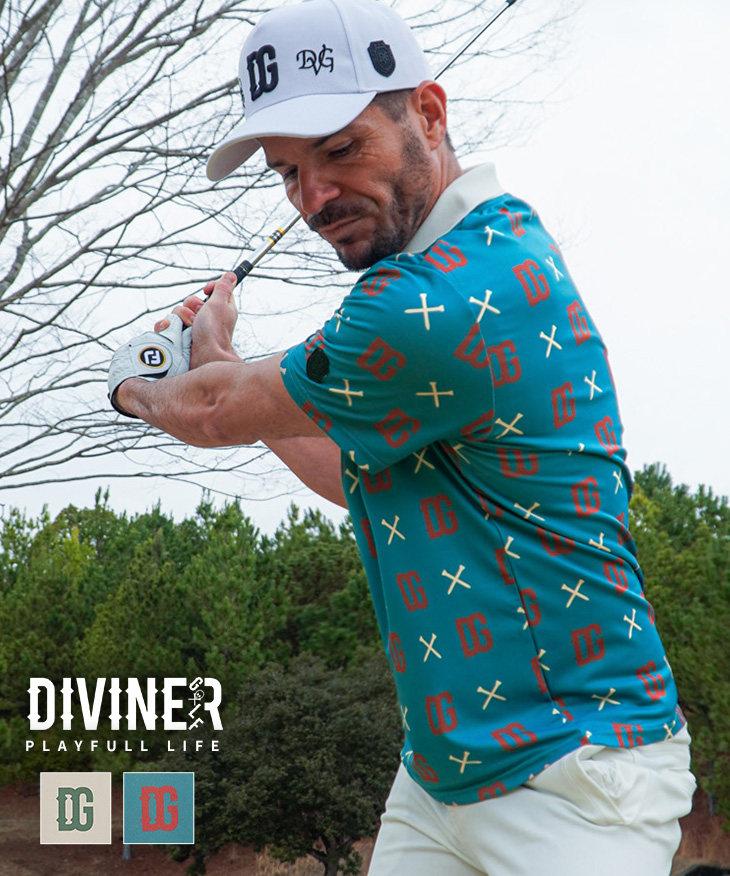 ゴルフウェア　半袖ポロシャツ 多色 10枚セット DIVINER GOLF（ディバイナー ゴルフ） 【DIVINER GOLF】 ゴルフウェア