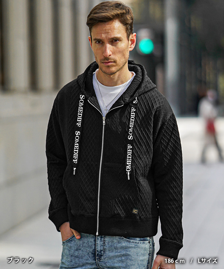 SOMEDIFF（サムディフ） パーカー メンズ ジップパーカー ブランド