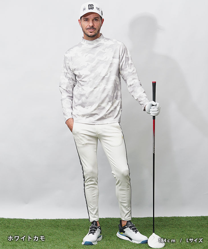 FIDRA ゴルフメンズ　モックネックシャツ 白　LL 新品 8505554_main_m.jpg