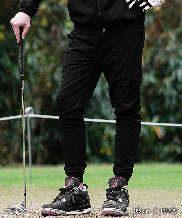 美品 FR2 GOLF ゴルフウェア ロングパンツ XL 黒 ブラック DIVINER GOLF（ディバイナー ゴルフ） 【DIVINER GOLF】 ゴルフウェア