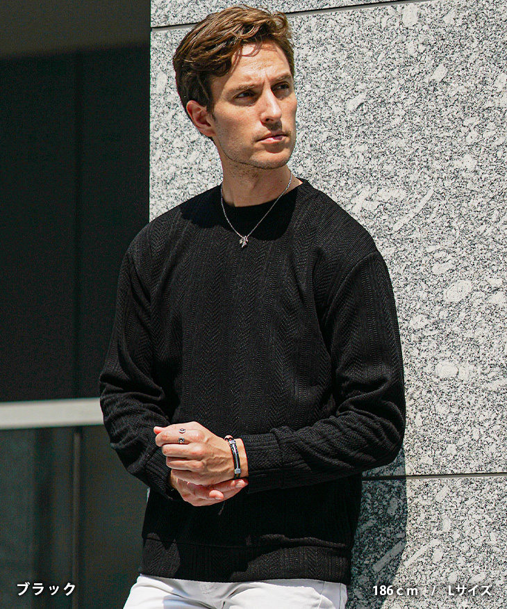 joker（ジョーカー） スウェット メンズ トレーナー 柄 ニットソー