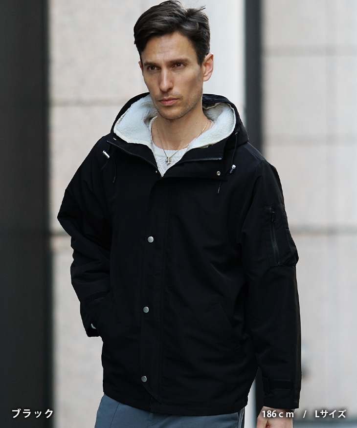 45R メンズ マウンテンパーカー 未使用品 joker（ジョーカー） マウンテンパーカー メンズ 冬 ボア 着脱可能