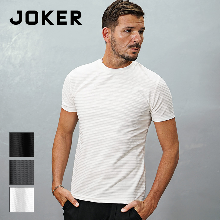 joker（ジョーカー） 半袖Tシャツ メンズ クルーネック パイル