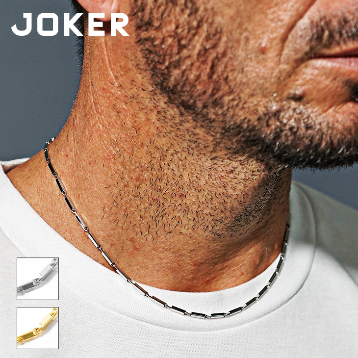 joker（ジョーカー） ネックレス メンズ 細め スクエア ブランド