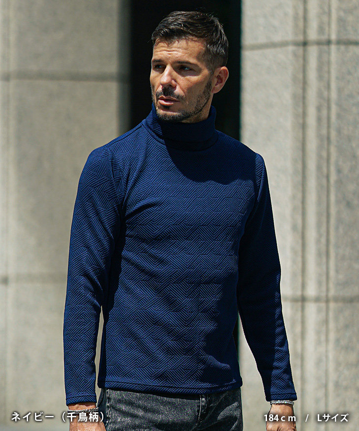 joker（ジョーカー） タートルネック Tシャツ メンズ 厚手 スリム 長袖