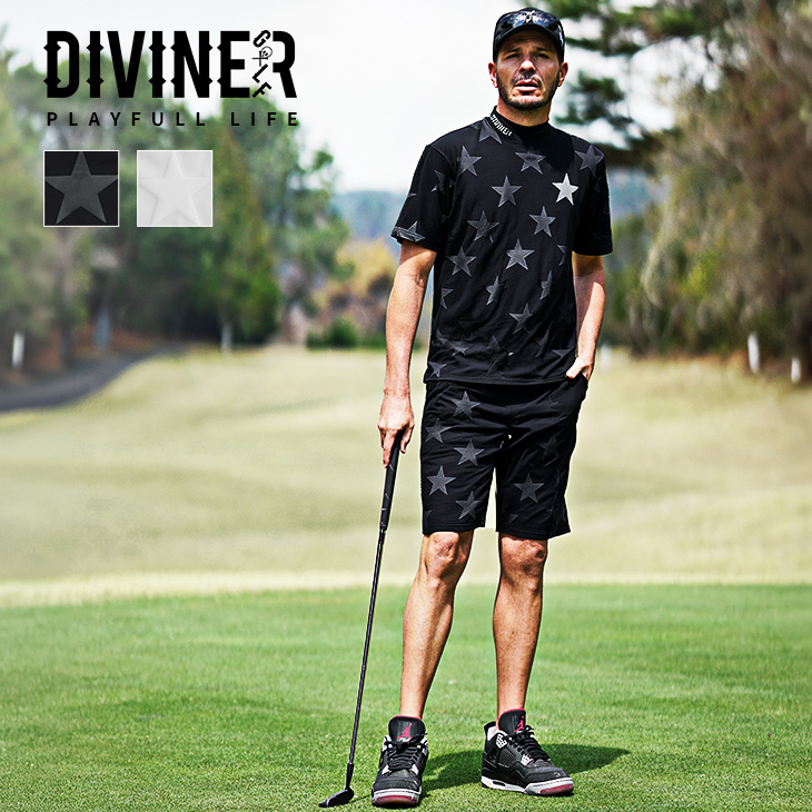  ゴルフ ハーフジップ フーディー セットアップ DIVINER GOLF（ディバイナー ゴルフ） セットアップ メンズ ゴルフ