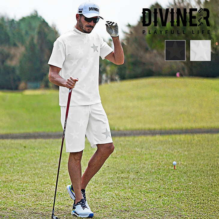 多ブランドメンズゴルフウェア半袖4枚薄手長袖4枚etc… DIVINER GOLF（ディバイナー ゴルフ） セットアップ メンズ ゴルフ