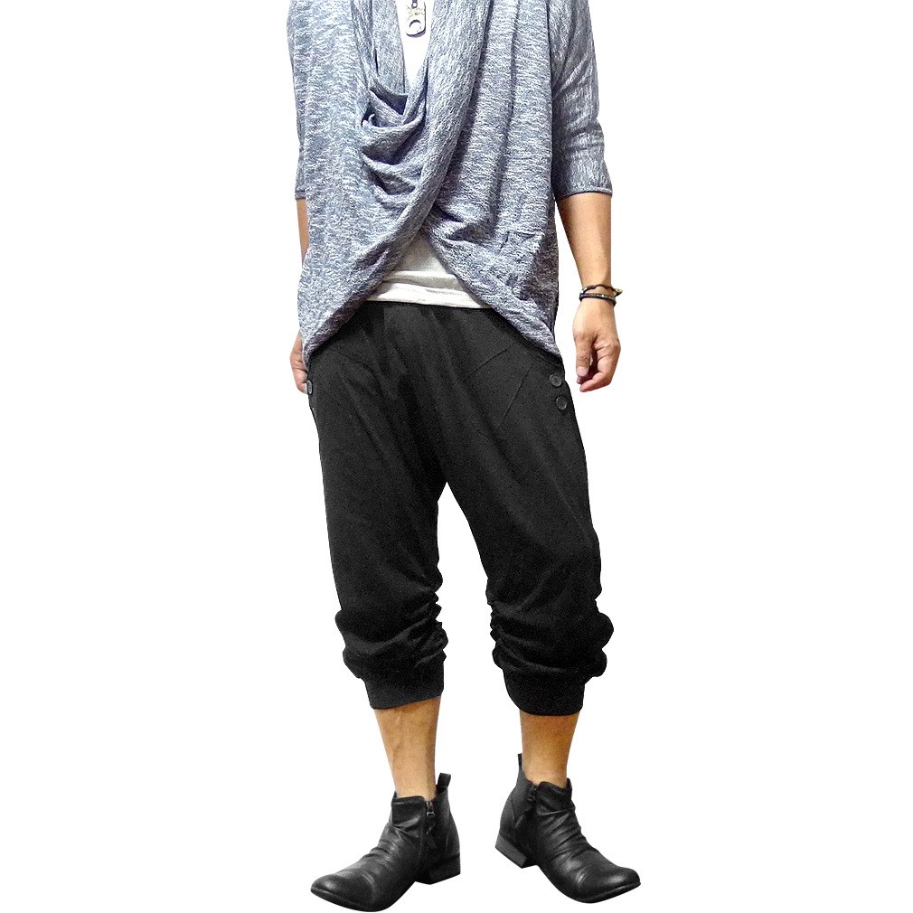 EVERSOUL サルエルパンツ 七分丈 メンズ サルエル パンツ ダンス 衣装