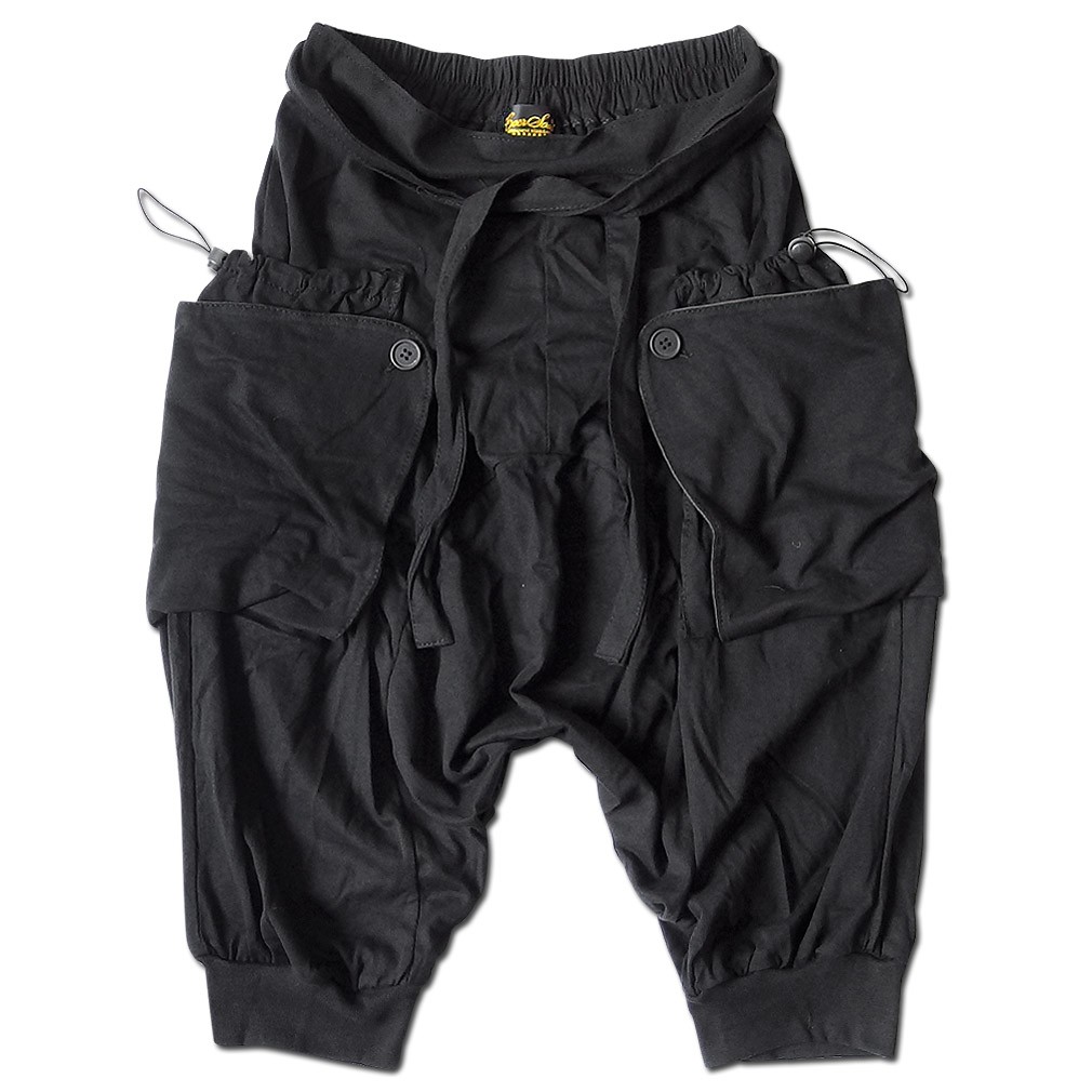 PLEATS PLEASE　変形　切り替え サルエルパンツ　ブラック ISSEY MIYAKE イッセイミヤケ PLEATS PLEASE パンツ SIZE 3 PP05