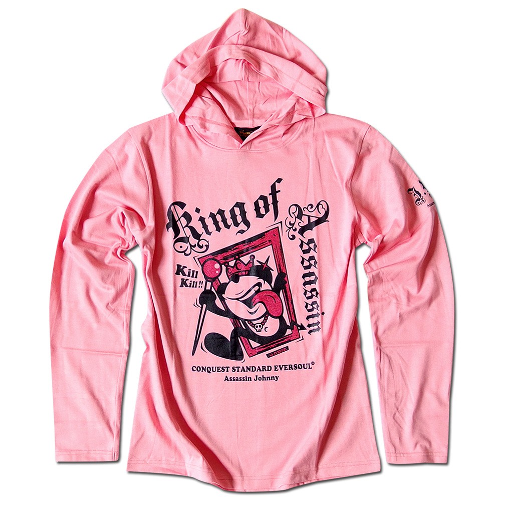 殺し屋ジョニー ロンT 長袖 ロングTシャツ メンズ フード 日本製