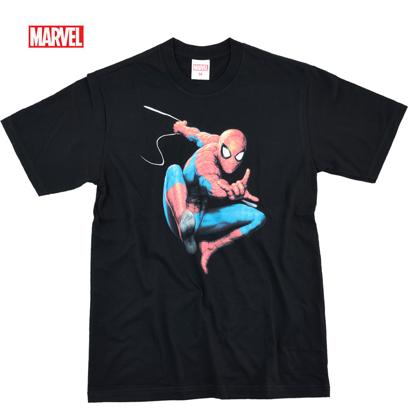 MARVEL スパイダーマン マーベル Tシャツ メンズ 半袖 アメコミ アベンジャーズ キャラクタ...