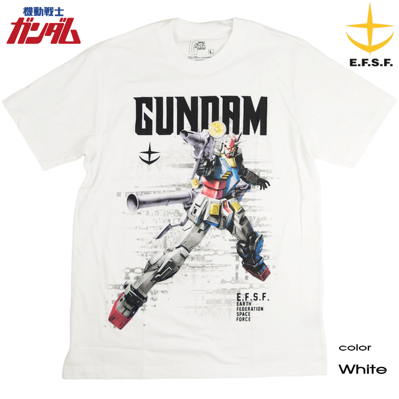 機動戦士ガンダム Tシャツ 半袖 RX-78-2 GUNDAM ジオング 地球