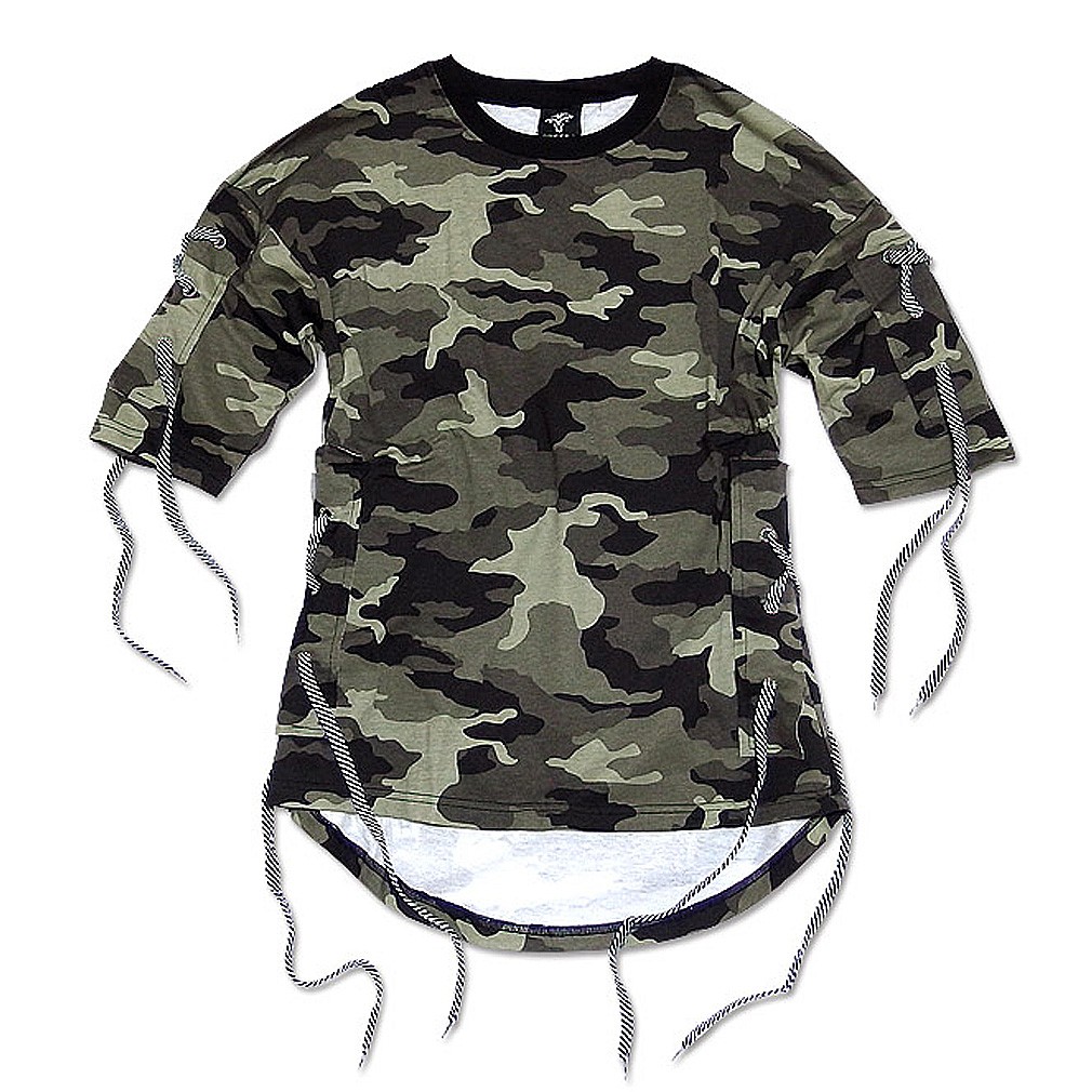 EVISU エビス　メンズ　半袖Tシャツ カモフラ　サイズ40 迷彩 EVISU エヴィス Tシャツ 半袖 カットソー 迷彩柄 カモ柄