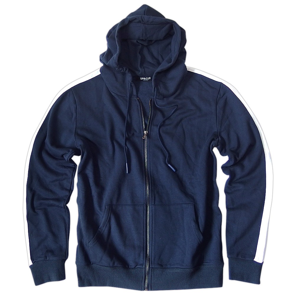 ジップパーカー メンズ 裏起毛 パーカー ライン 無地 おしゃれ