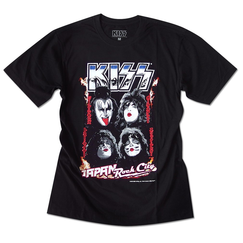 KISS キッス Ｔシャツ メンズ バンド ロック メンバー グッズ ロゴ 夏