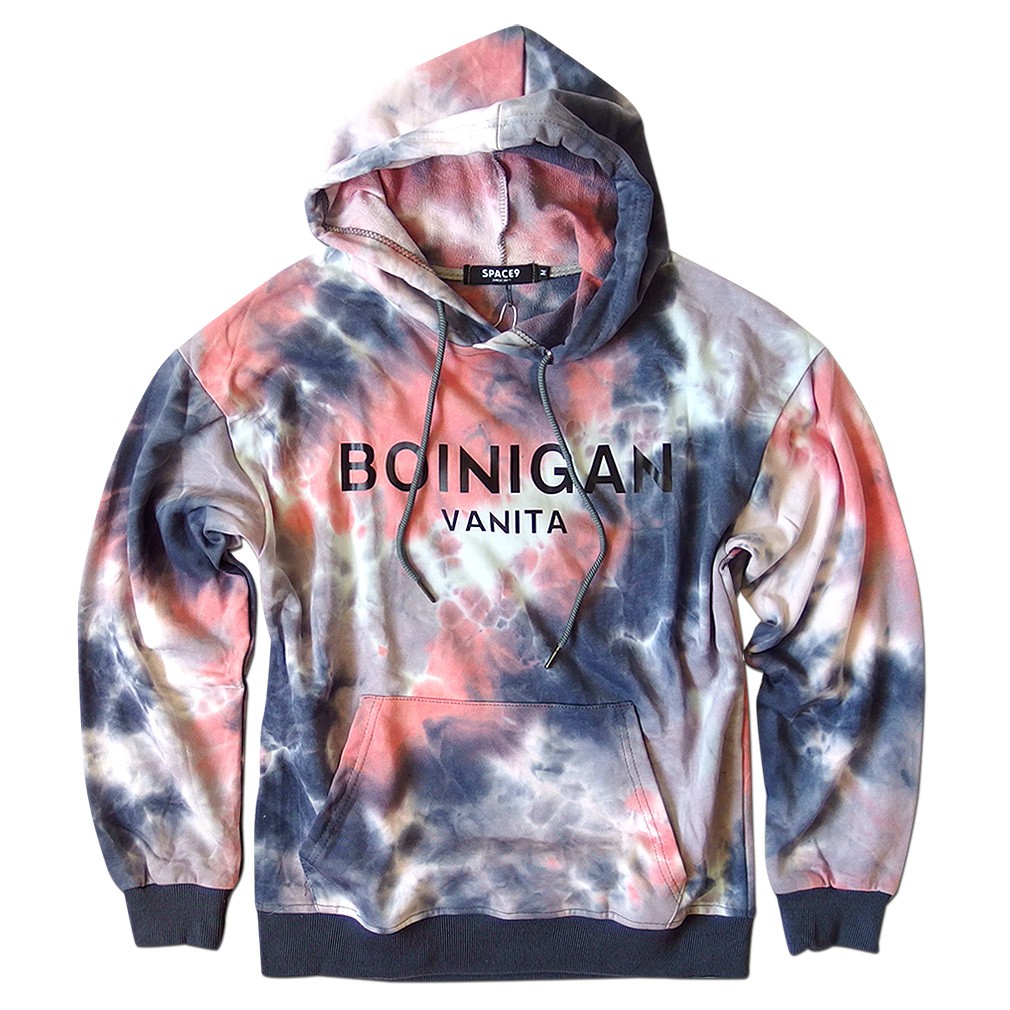 プルパーカー メンズ タイダイ 染め シャーベットカラー ペールトーン