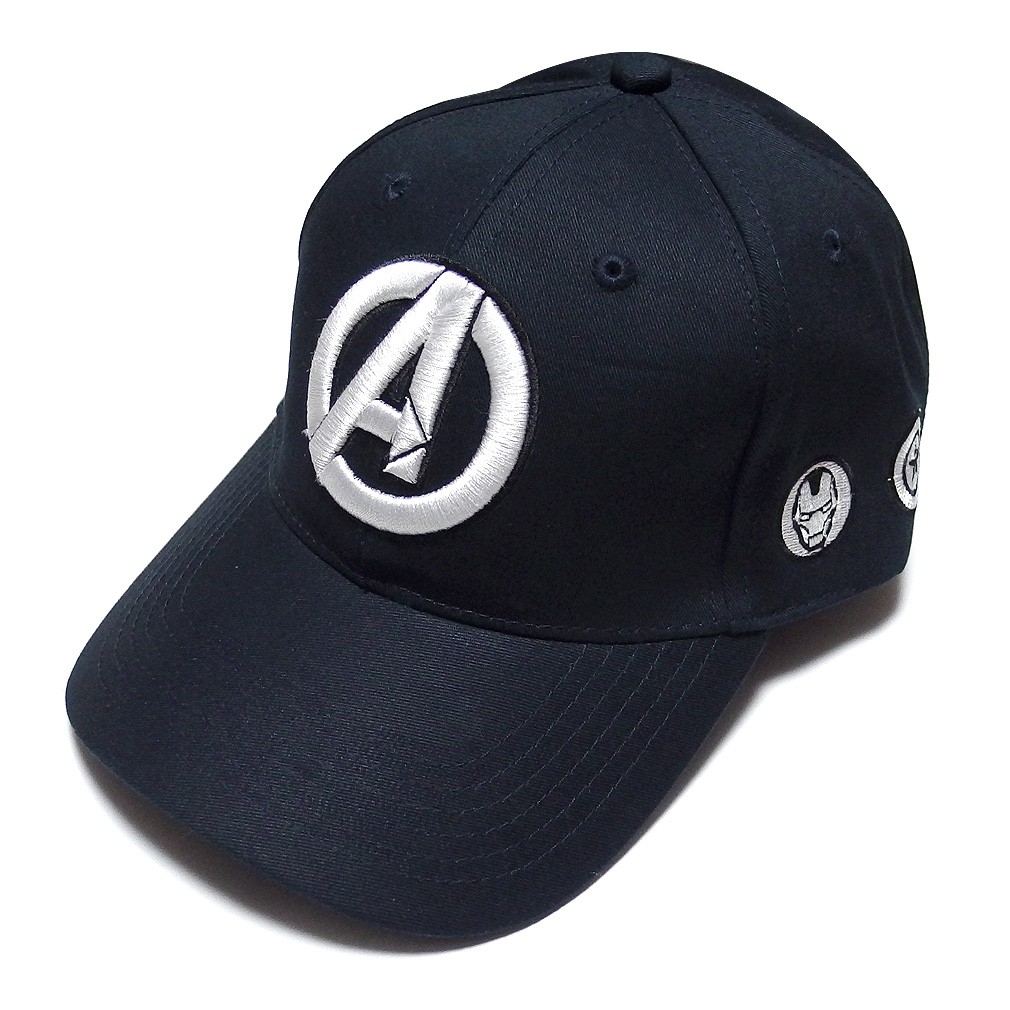 MARVEL マーベル アベンジャーズ ストリートキャップ メンズ ベースボールキャップ 刺繍 ロゴ ダンス ベントブリム ネイビー | MARVEL | 01