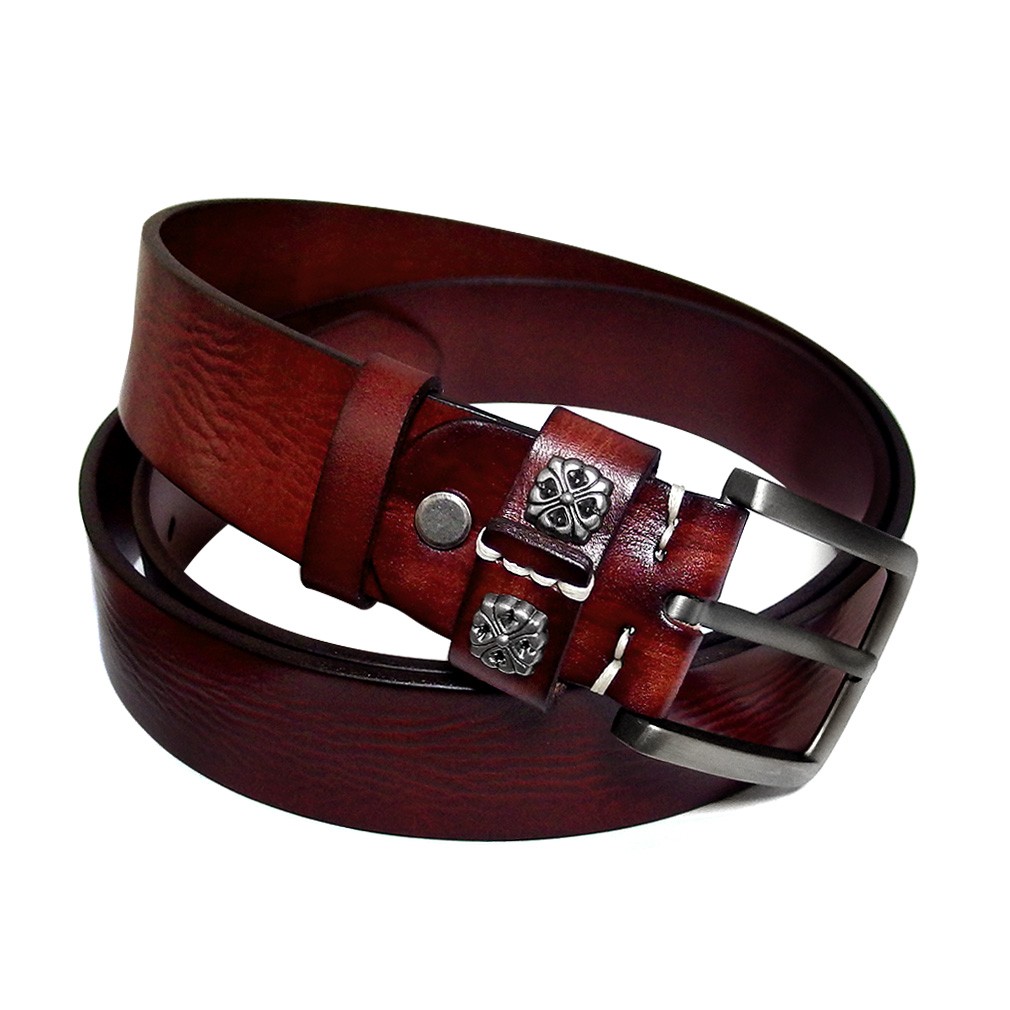 EVERSOUL ベルト 本革 レザー メンズ 革 メンズベルト ボタン おしゃれ ビター系 カジュアル ブラック 黒 ブラウン |  | 03