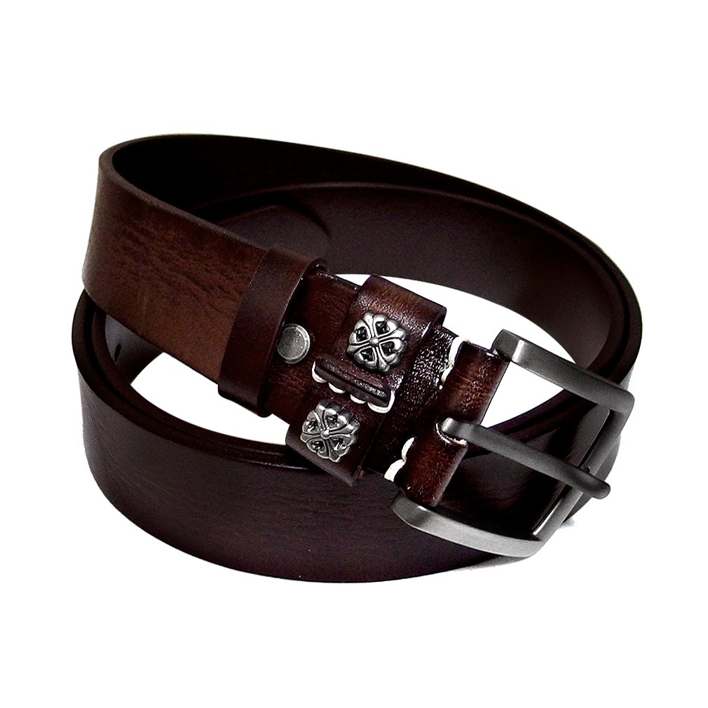 EVERSOUL ベルト 本革 レザー メンズ 革 メンズベルト ボタン おしゃれ ビター系 カジュアル ブラック 黒 ブラウン |  | 04