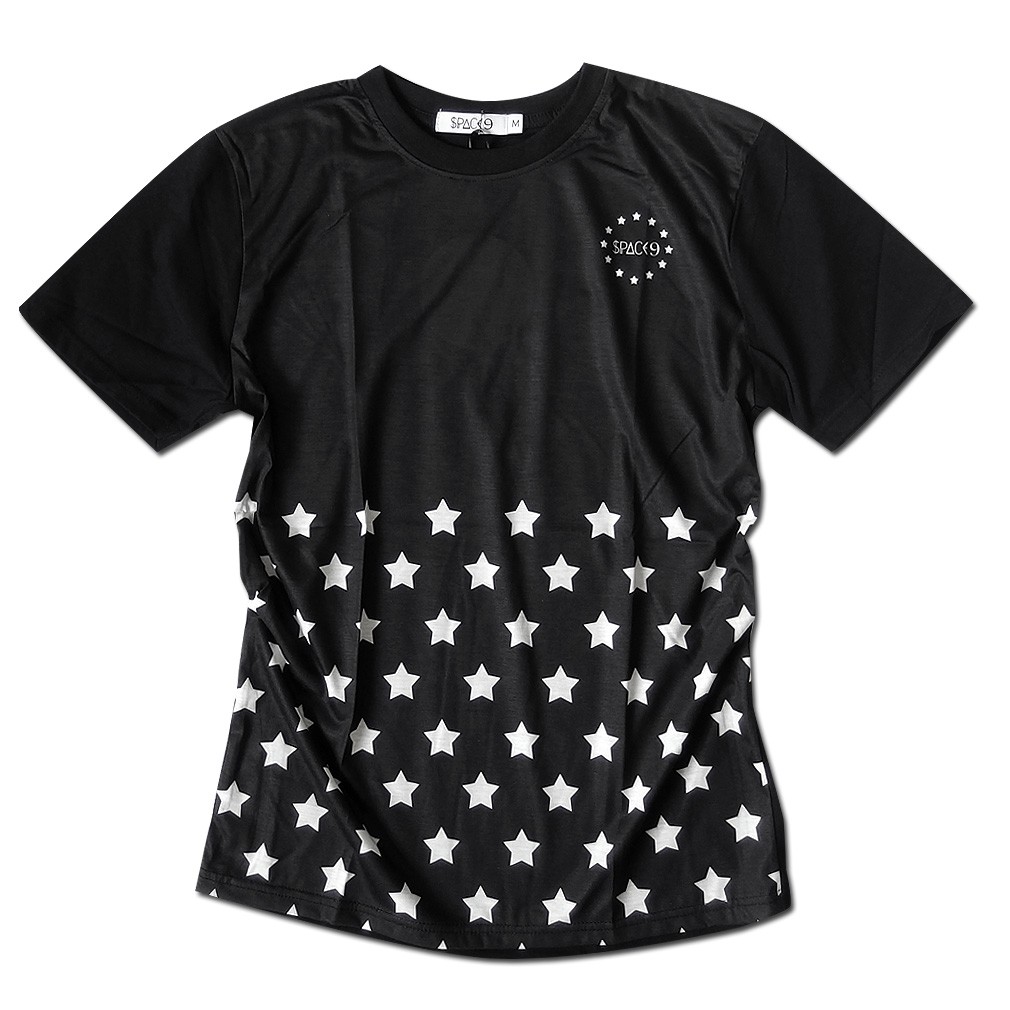 Tシャツ メンズ 花柄 ハイビスカス 星柄 フラワー スター 総柄