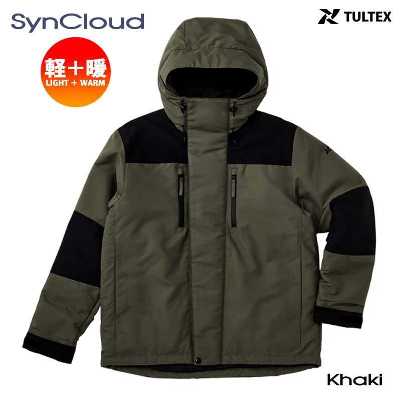 新品未使用　BLACK CLOVER フード付きジャケット TULTEX（タルテックス） パーカー ジャケット メンズ 中綿 防寒 保温