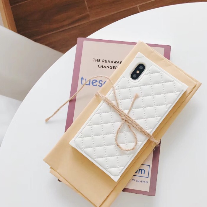 キルティング スマホケース スクエア ケース 2タイプ iPhone