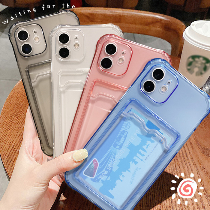 iPhone17e ケース カード カード収納 クリア 耐衝撃 クリアケース