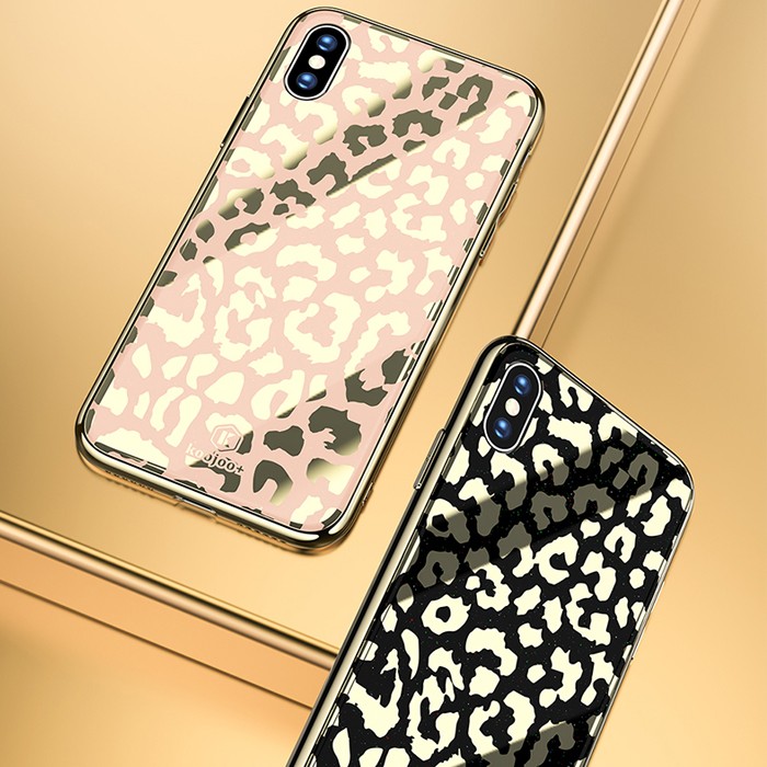 【2枚組オーダーメイドiPhoneケース】スマホケース　ヒョウ柄 全機種対応☆手帳型 スマホケース グレージュレオパード柄
