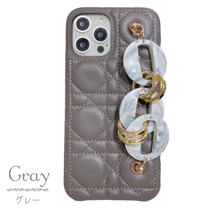 iPhoneSE3 iPhone13 キルティング ケース ハンドストラップ 多機種対応