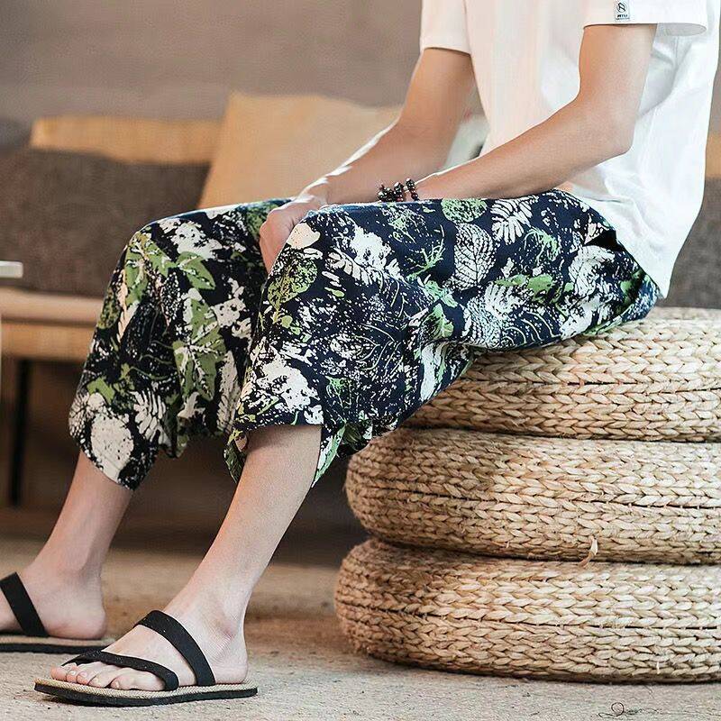 メンズ サルエルパンツ 大きいサイズ 七分丈 サルエル パンツ アラジン