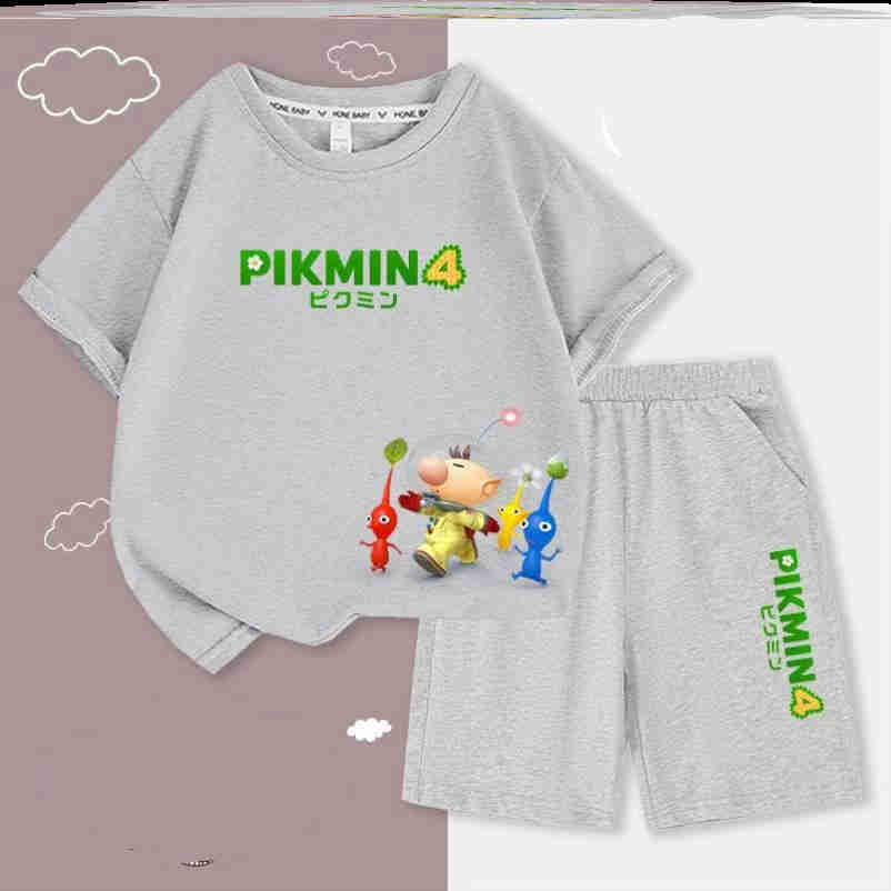 ピクミン 子供服 上下セット 半袖 Tシャツ 半ズボン キッズ 2点セット