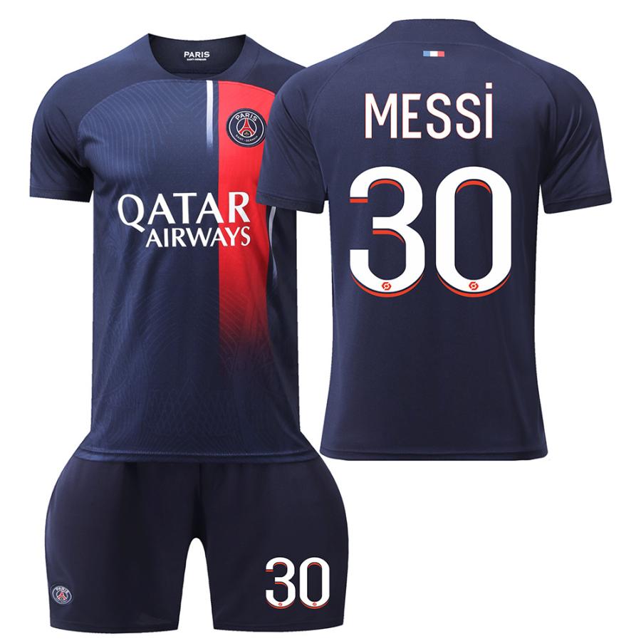 メッシ、スアレス、ネイマールユニフォーム　値下げ交渉可、バラ売り可 サッカーウェア パリ 上下セット メッシ 子供 大人用 ユニフォーム