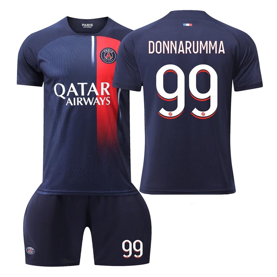 サッカーウェア パリ 上下セット メッシ 子供 大人用 ユニフォーム