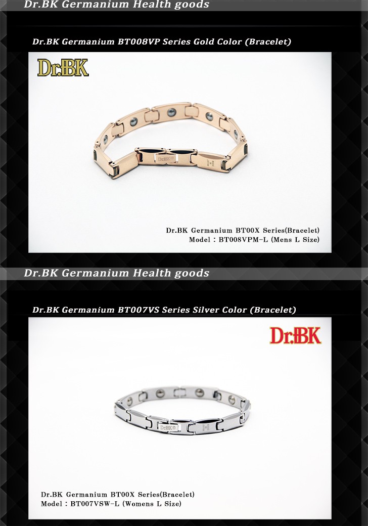 Dr.+BK ゲルマニウムブレスレット BT007VS シルバー [Bracelet
