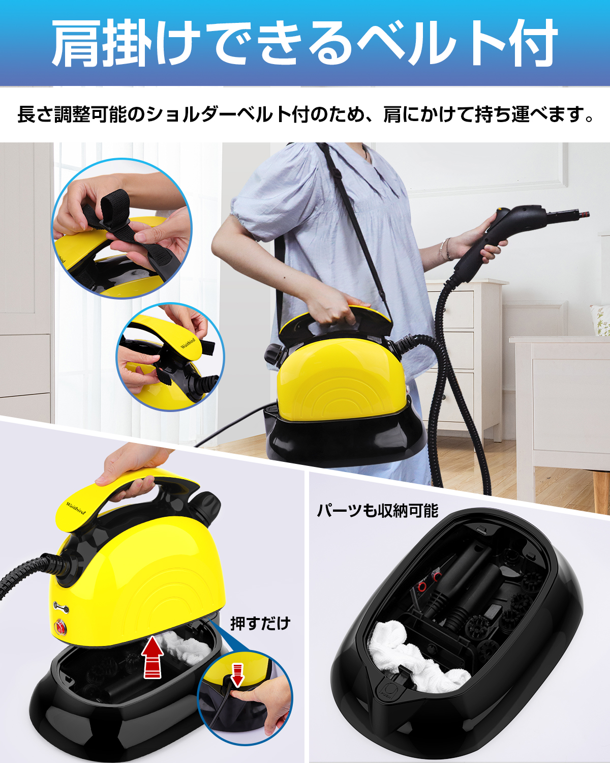 H2Oスチームモップ☆スペシャルセット Amazon | H2OHD スーパーデラックスフルセット 多機能型スチーム