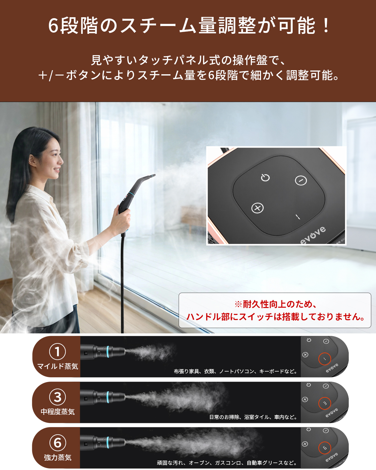 ＼GW早割Sale★55%OFF★14,420円→6490円／スチームクリーナー 小型 除菌 高温スチーム 6点セット 洗剤なしで汚れ落ち 高性能 防カビ 油汚れ トイレ |  | 11