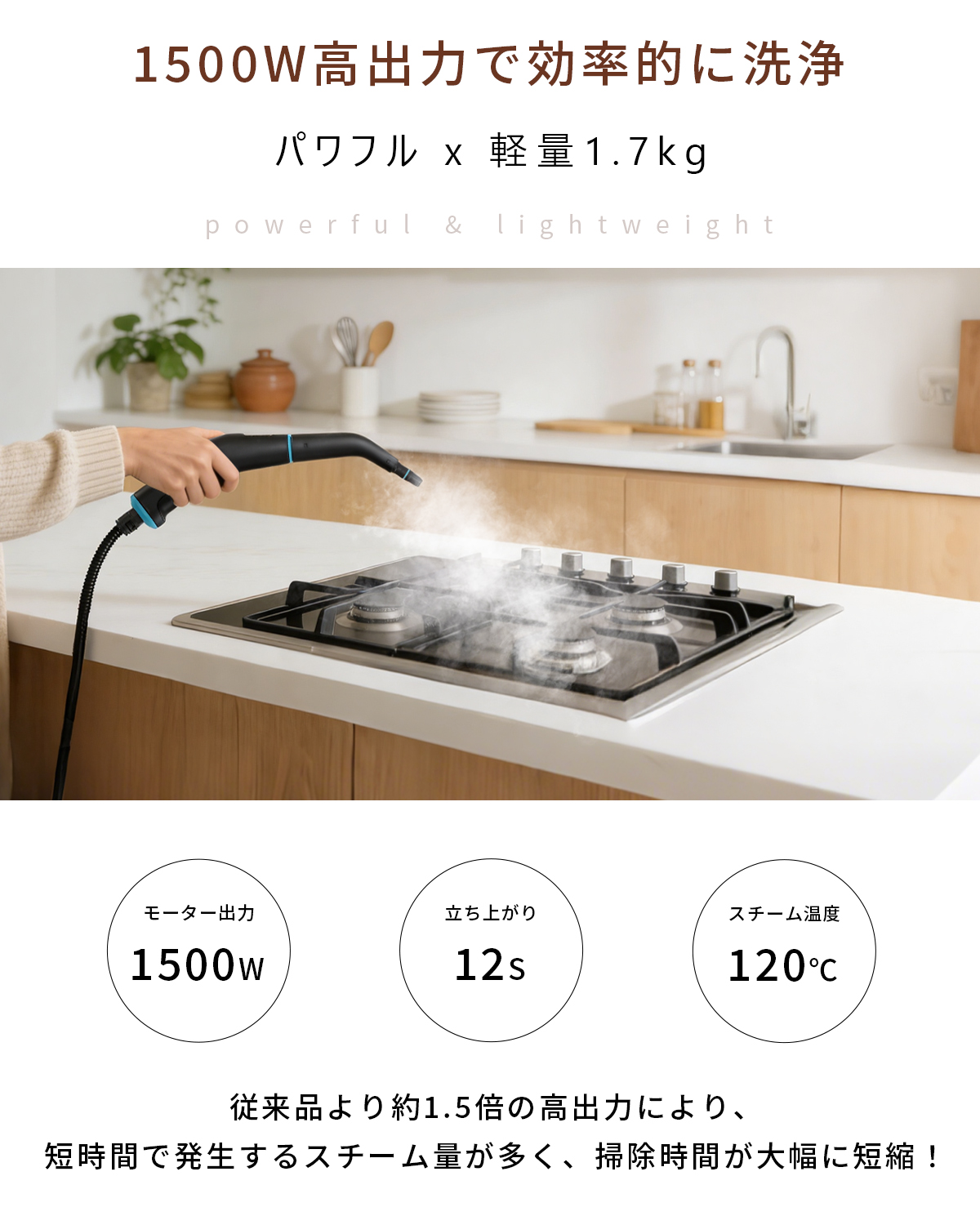 ＼GW早割Sale★55%OFF★14,420円→6490円／スチームクリーナー 小型 除菌 高温スチーム 6点セット 洗剤なしで汚れ落ち 高性能 防カビ 油汚れ トイレ |  | 07