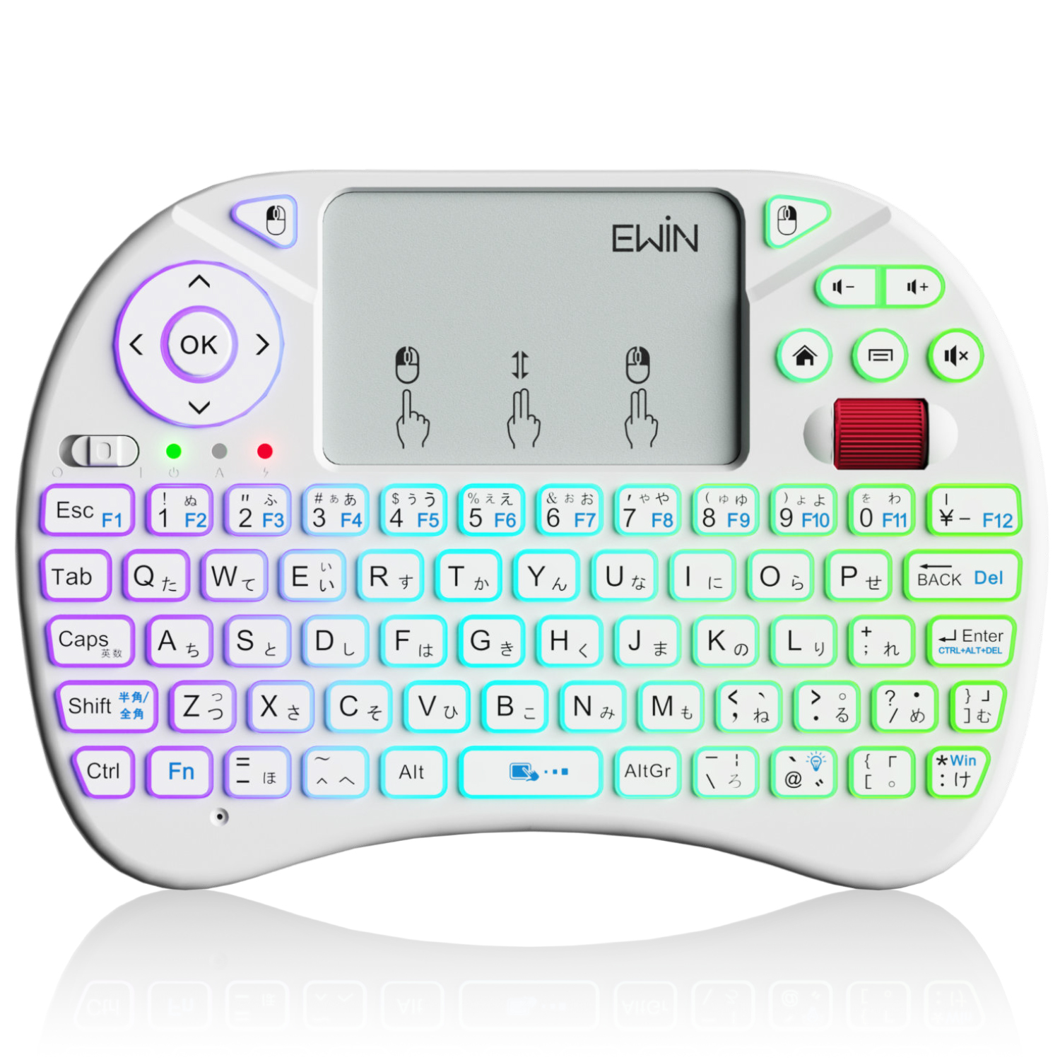 ミニ キーボード ワイヤレス 2.4GHz 日本語JIS配列 ワイヤレス